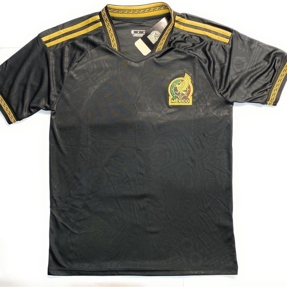 Soccer Mexico National Team Qatar Edition Jersey Black and Gold 2XL NWT SOLD!!!‎ - Picture 5 of 6